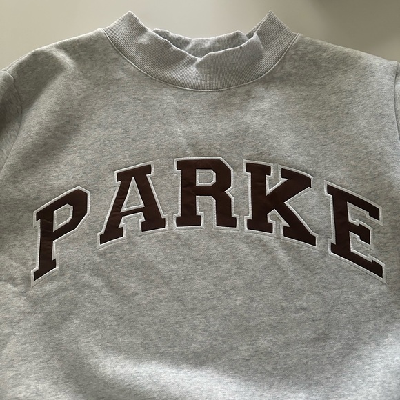 Parke š Varsity Mockneck Sweatshirt NWT Valentineās Day - Picture 3 of 7